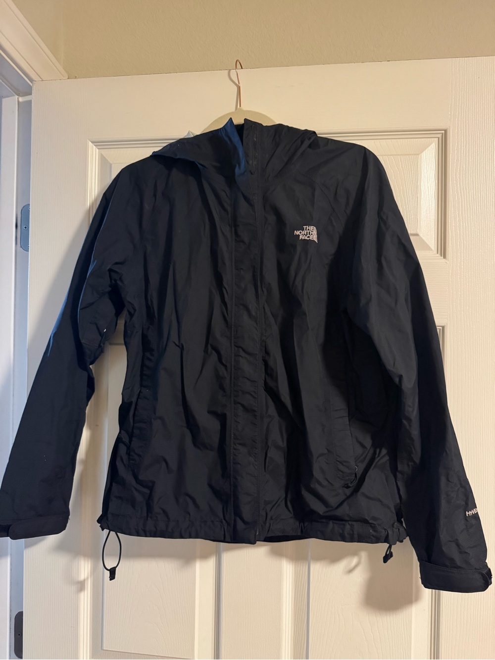 Vintage The North Face Black Waterproof Hooded Jacket